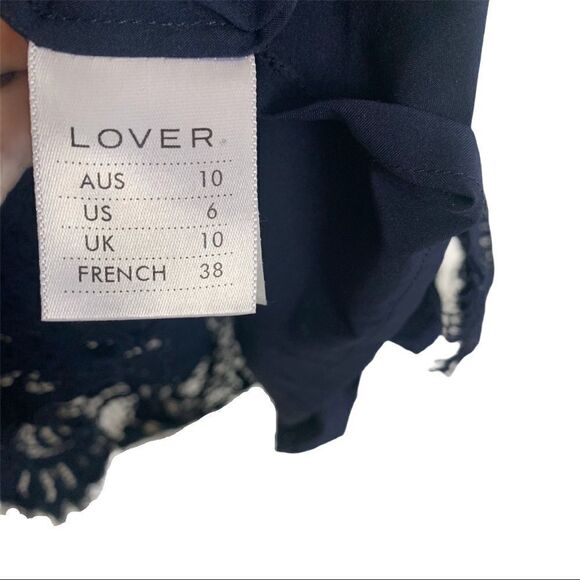 LOVER Oasis Fitted Dress In Navy - Picture 9 of 11
